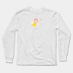 Cute fairytale yellow stars shining Long Sleeve T-Shirt